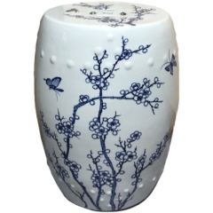 Factory Direct Solid Color Chinese Porcelain Ceramic Stool Garden Seats