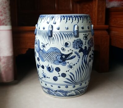 Factory Direct Solid Color Chinese Porcelain Ceramic Stool Garden Seats