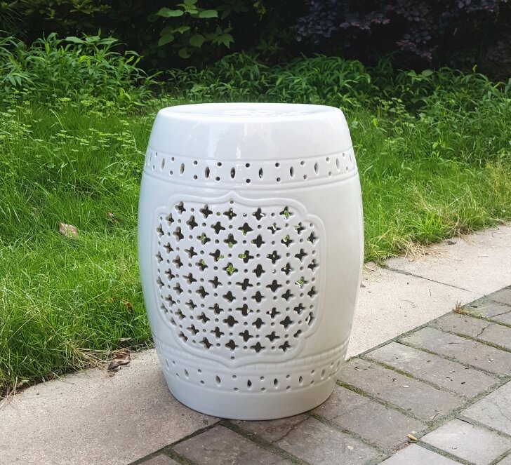 Factory Direct Solid Color Chinese Porcelain Ceramic Stool Garden Seats