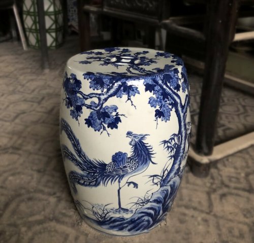 Factory Direct Solid Color Chinese Porcelain Ceramic Stool Garden Seats