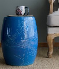 Factory Direct Solid Color Chinese Porcelain Ceramic Stool Garden Seats