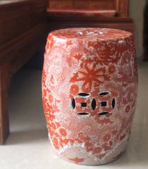 Factory Direct Solid Color Chinese Porcelain Ceramic Stool Garden Seats