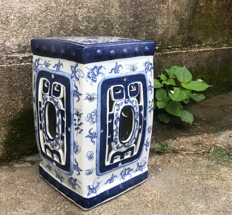 Factory Direct Solid Color Chinese Porcelain Ceramic Stool Garden Seats