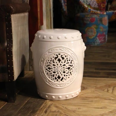 Factory Direct Solid Color Chinese Porcelain Ceramic Stool Garden Seats