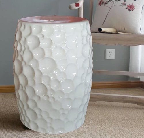 Factory Direct Solid Color Chinese Porcelain Ceramic Stool Garden Seats