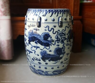 Factory Direct Solid Color Chinese Porcelain Ceramic Stool Garden Seats