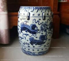Factory Direct Solid Color Chinese Porcelain Ceramic Stool Garden Seats