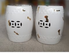 Factory Direct Solid Color Chinese Porcelain Ceramic Stool Garden Seats