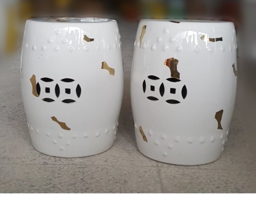 Factory Direct Solid Color Chinese Porcelain Ceramic Stool Garden Seats
