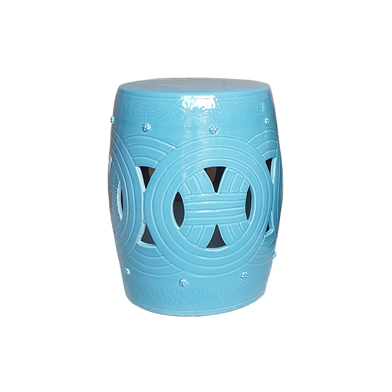Factory Direct Solid Color Chinese Porcelain Ceramic Stool Garden Seats