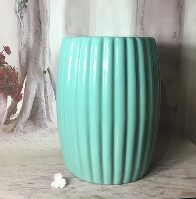 Factory Direct Solid Color Chinese Porcelain Ceramic Stool Garden Seats