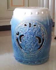 Factory Direct Solid Color Chinese Porcelain Ceramic Stool Garden Seats