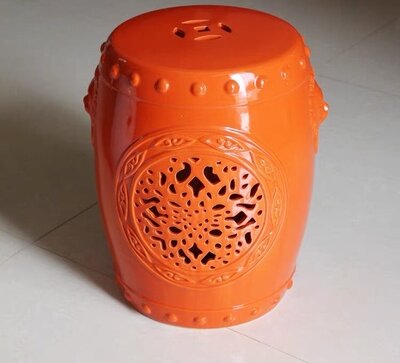 Factory Direct Solid Color Chinese Porcelain Ceramic Stool Garden Seats