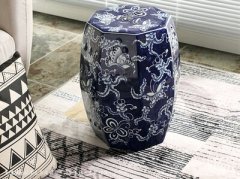 Factory Direct Solid Color Chinese Porcelain Ceramic Stool Garden Seats