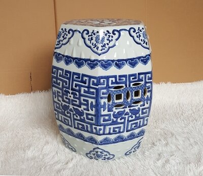 Factory Direct Solid Color Chinese Porcelain Ceramic Stool Garden Seats