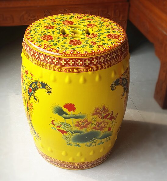 Factory Direct Solid Color Chinese Porcelain Ceramic Stool Garden Seats