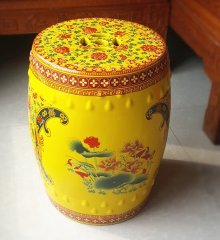 Factory Direct Solid Color Chinese Porcelain Ceramic Stool Garden Seats