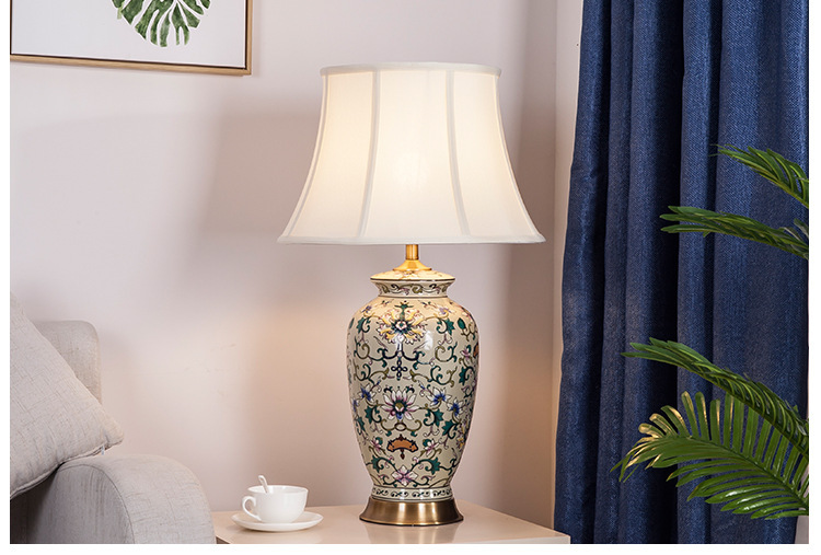 Factory Direct Jingdezhen Blue and White Porcelain Table Lamps for Living Room