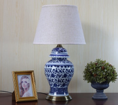 Factory Direct Jingdezhen Blue and White Porcelain Table Lamps for Living Room