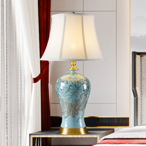 Factory Direct Jingdezhen Blue and White Porcelain Table Lamps for Living Room