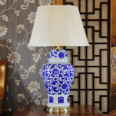 Factory Direct Jingdezhen Blue and White Porcelain Table Lamps for Living Room