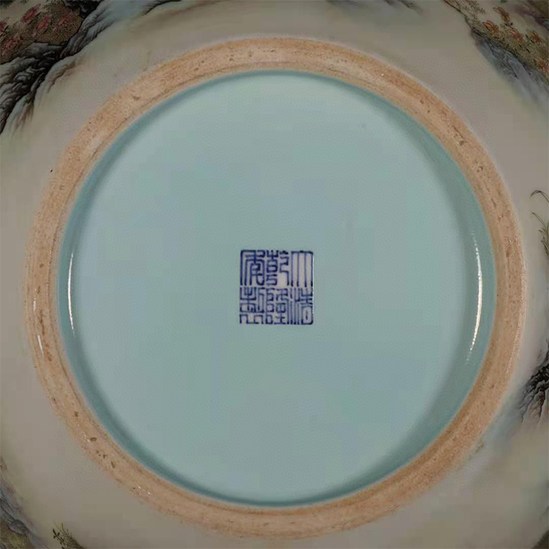 Antique Qing Qianlong Dynasty Ceramic Yellow Ground Heavy Famille Rose Porcelain Vase for Collection