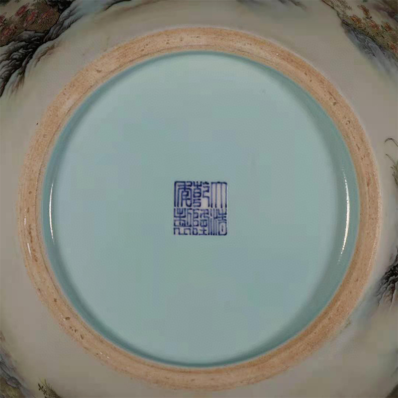 Antique Qing Qianlong Dynasty Ceramic Yellow Ground Heavy Famille Rose Porcelain Vase for Collection