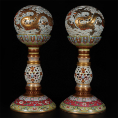 Antique Qing Qianlong Dynasty Ceramic Yellow Ground Heavy Famille Rose Porcelain Vase for Collection