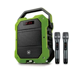 WinBridge K10 Portable PA System With 2 Wireless Handheld Mic 80W