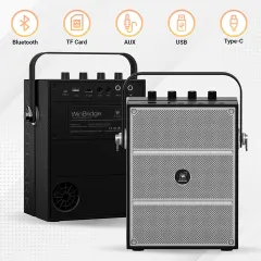 S97 60W Portable PA System with Dual Wireless Microphones | WinBridge