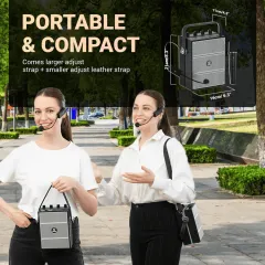 S97 60W Portable PA System with Dual Wireless Microphones | WinBridge