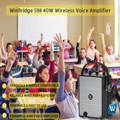 S98 40W UHF Wireless Voice Amplifier – Bluetooth 5.3 Professional PA System | WinBridge