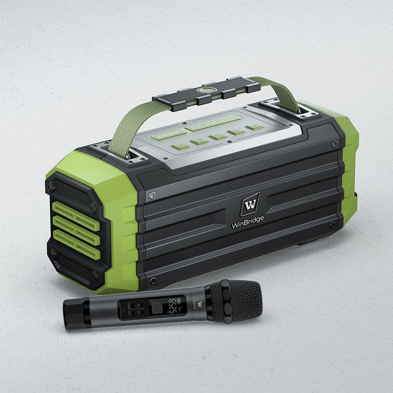 K30 60W Portable Bluetooth Speaker with UHF Wireless Microphone – IPX4 Outdoor Party System | WinBridge