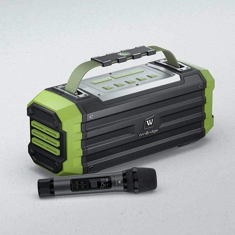 K30 60W Portable Bluetooth Speaker with UHF Wireless Microphone – IPX4 Outdoor Party System | WinBridge