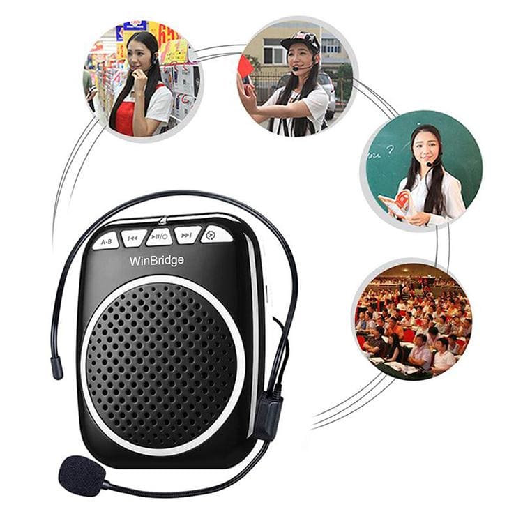 WB001 Wired Voice Amplifier – Portable Rechargeable Classroom PA System for Teachers | WinBridge