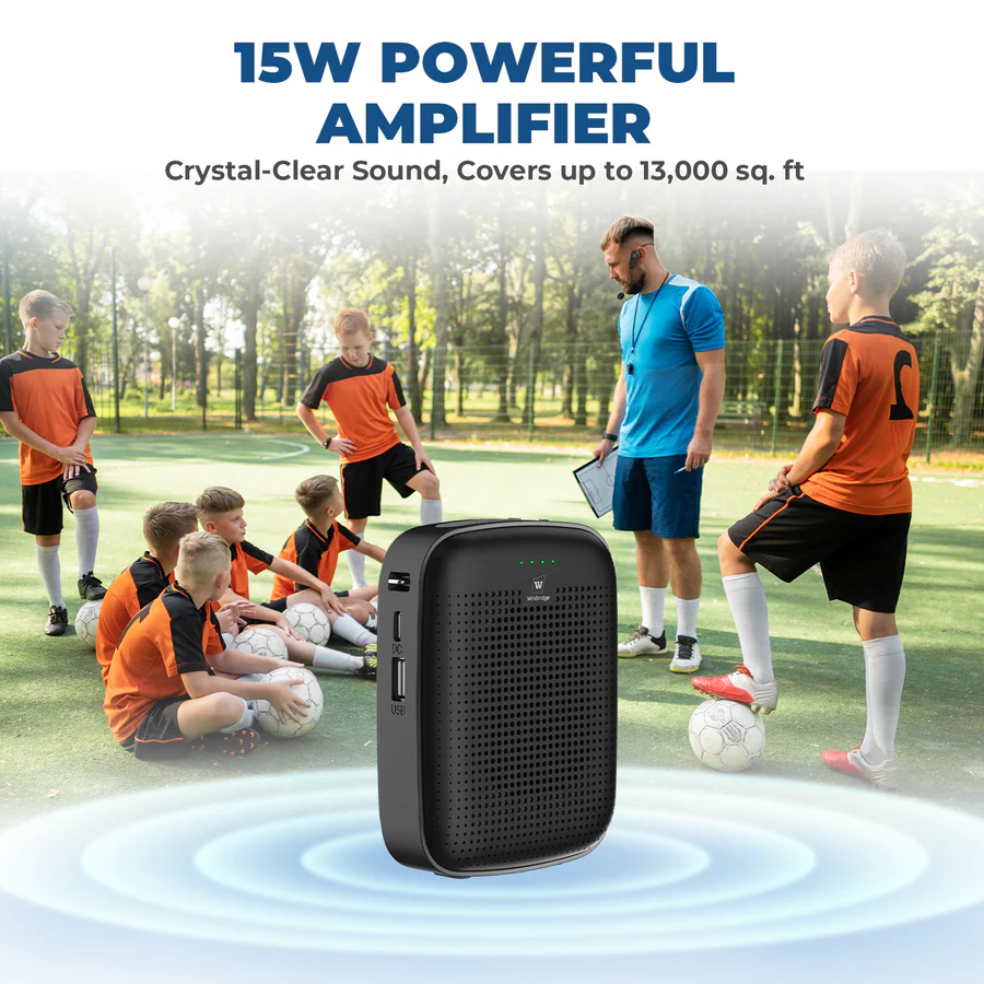 A002 15W Bluetooth Voice Amplifier with Wireless Headset Microphone | WinBridge