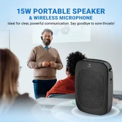 C002 15W Bluetooth Voice Amplifier with Wireless Headset Microphone | WinBridge