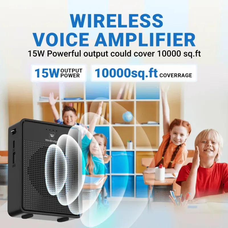 B002 15W Bluetooth Voice Amplifier with Wireless Headset Microphone | WinBridge