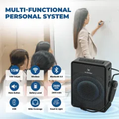 B002 15W Bluetooth Voice Amplifier with Wireless Headset Microphone | WinBridge
