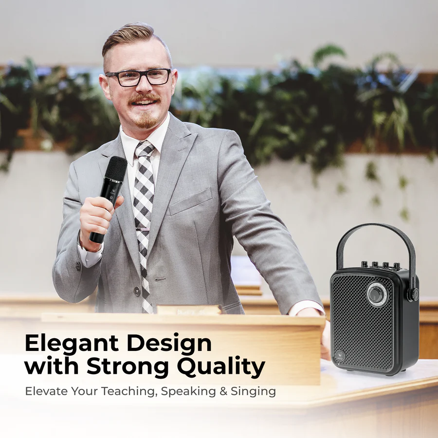 S100 Pro 70W Wireless PA System with Dual Microphones | WinBridge