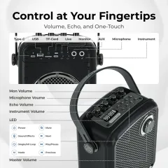 S100 Pro 70W Wireless PA System with Dual Microphones | WinBridge