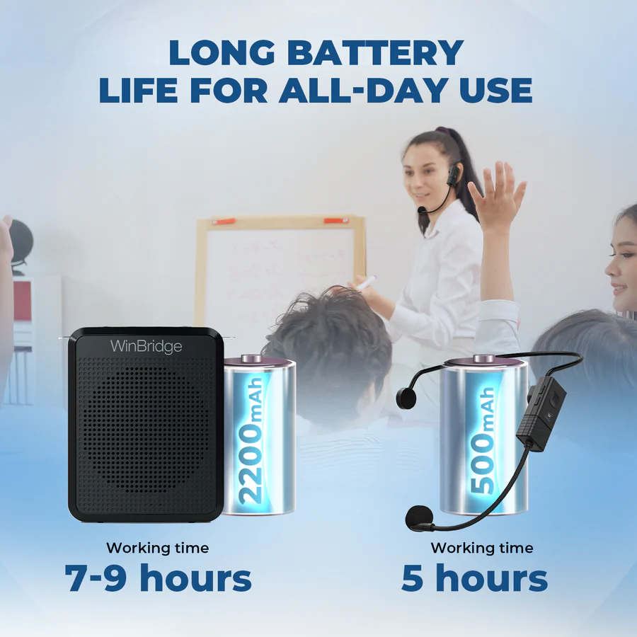 WB008U 15W UHF Wireless Voice Amplifier with Bluetooth | WinBridge