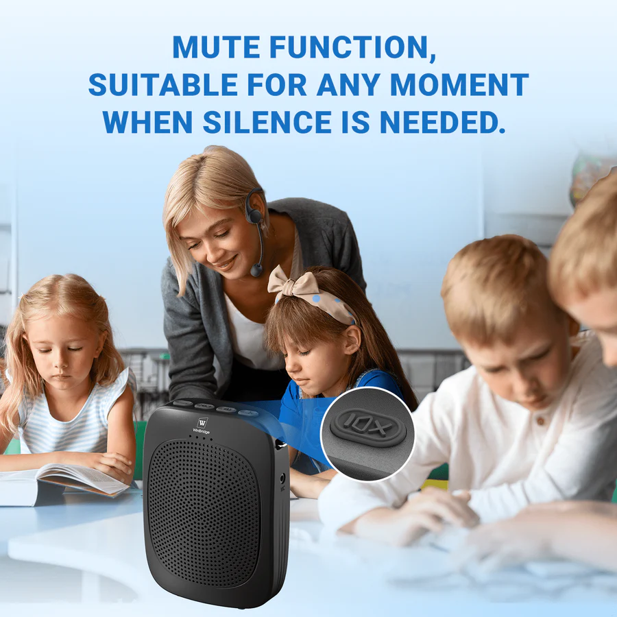 C007 Wireless Voice Amplifier with Earhook Mic – 15W Portable PA System | WinBridge
