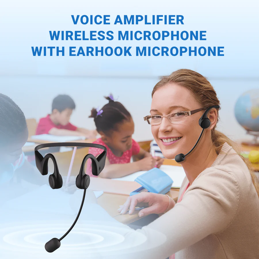 C007 Wireless Voice Amplifier with Earhook Mic – 15W Portable PA System | WinBridge