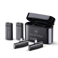 M31 2.4G Wireless Lavalier Microphone with ANC – HD Clip-On Mic for Vlog &amp; Live Streaming | WinBridge