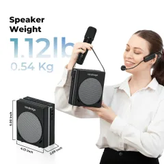 S91 30W Dual Mic Portable PA System – Wireless Voice Amplifier & Karaoke Speaker | WinBridge