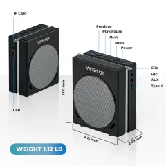 S90 30W Dual Mic Portable PA System – Wireless Voice Amplifier & Bluetooth Speaker | WinBridge