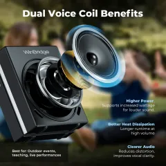 S90 30W Dual Mic Portable PA System – Wireless Voice Amplifier & Bluetooth Speaker | WinBridge