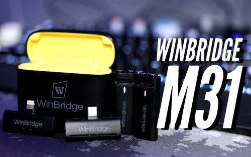 WinBridge M31 Wireless Lavalier Microphone for Professional Recording