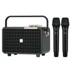 L400 240W Portable Bluetooth Karaoke Speaker with Dual UHF Wireless Microphones – Professional PA &amp; Karaoke System for Parties, Weddings &amp; Outdoor Events | WinBridge